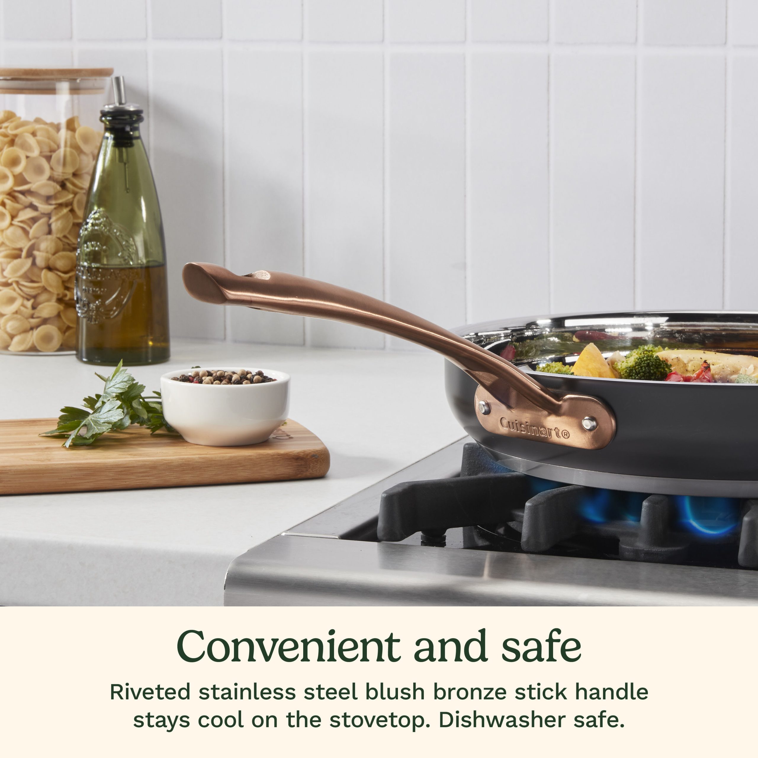 Matte Black Elegance 12” Skillet w Helper Handle - Image 7