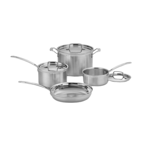 MultiClad Pro Triple Ply Stainless Cookware 7 Piece Set