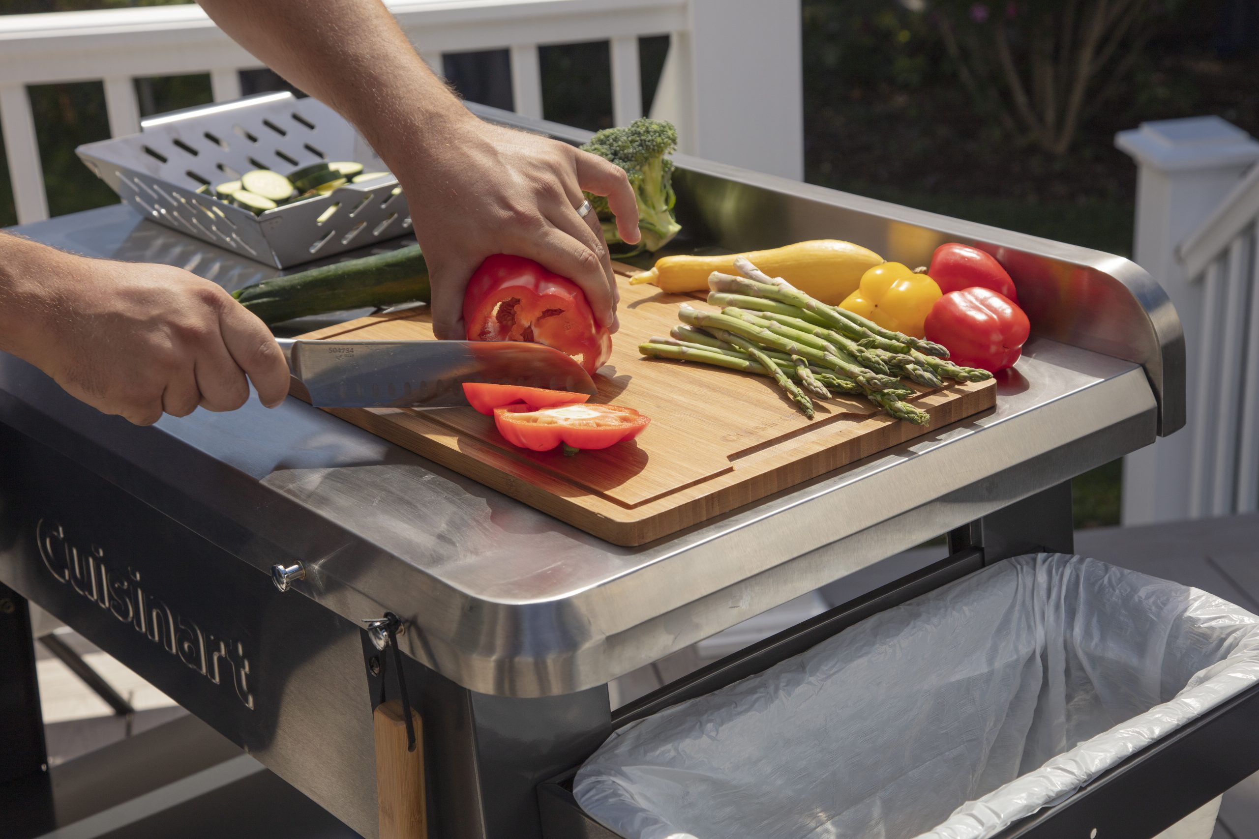 Outdoor Stainless Steel Grill Prep Table - Image 7