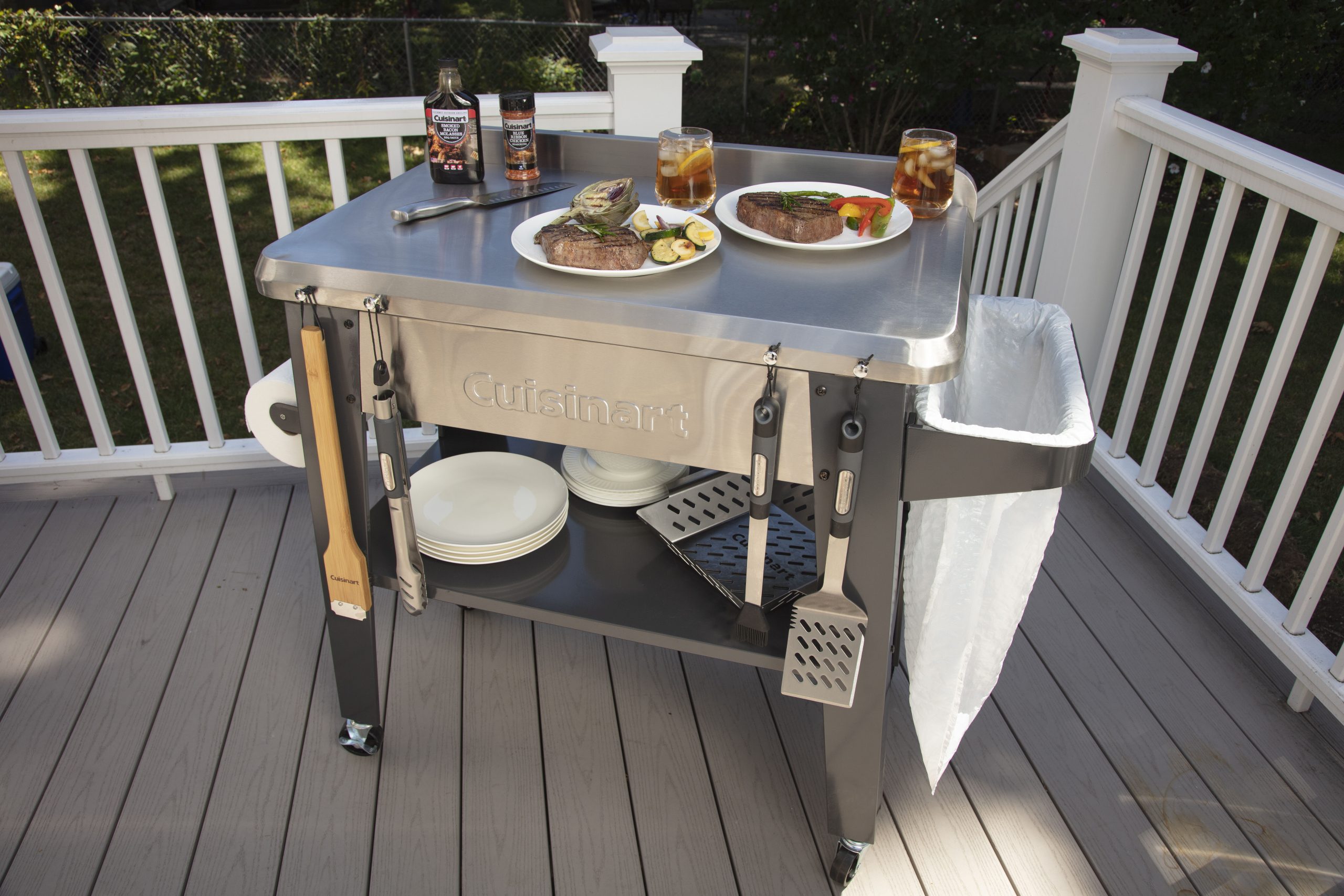 Outdoor Stainless Steel Grill Prep Table - Image 10