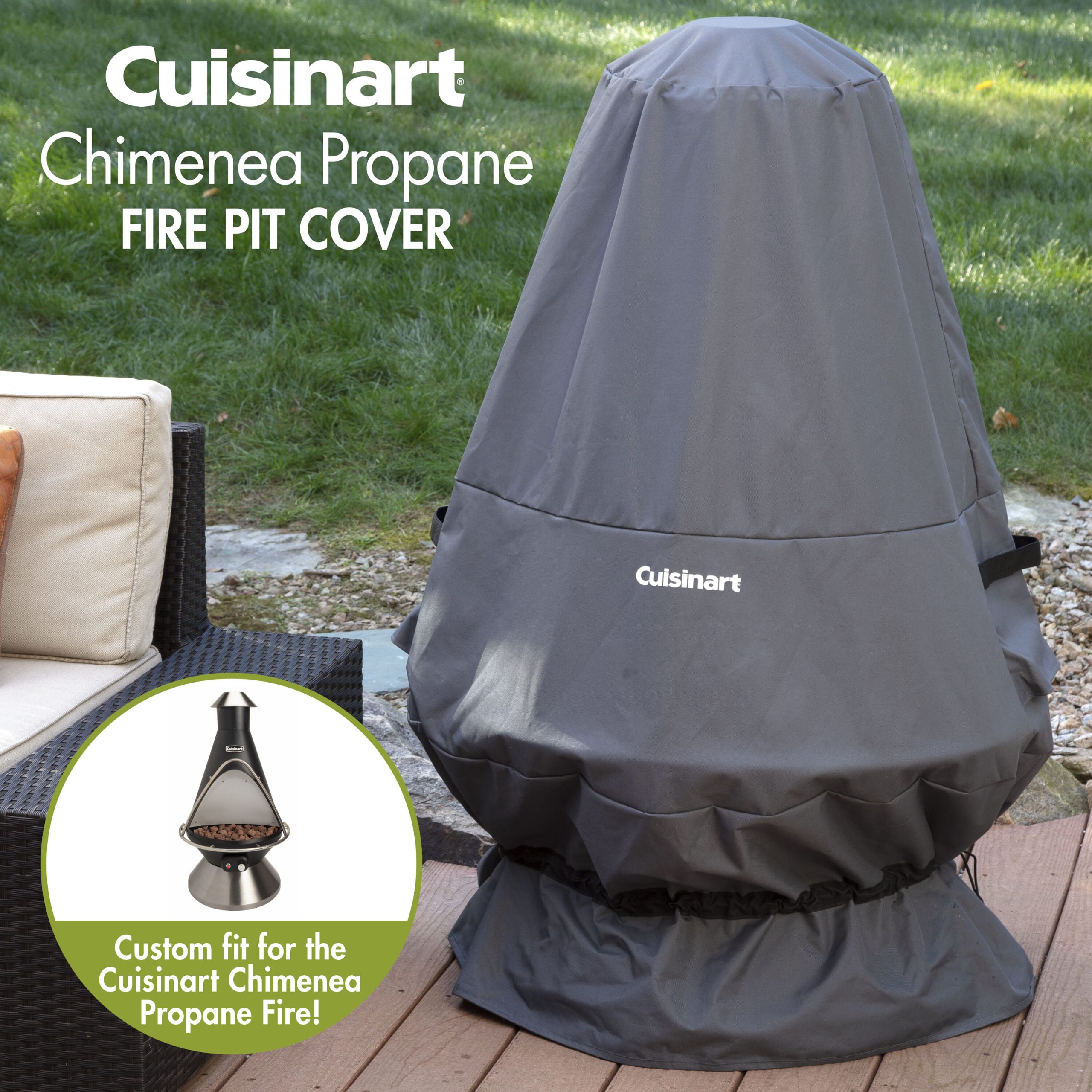 Chimenea Propane Fire Pit Cover - Image 3