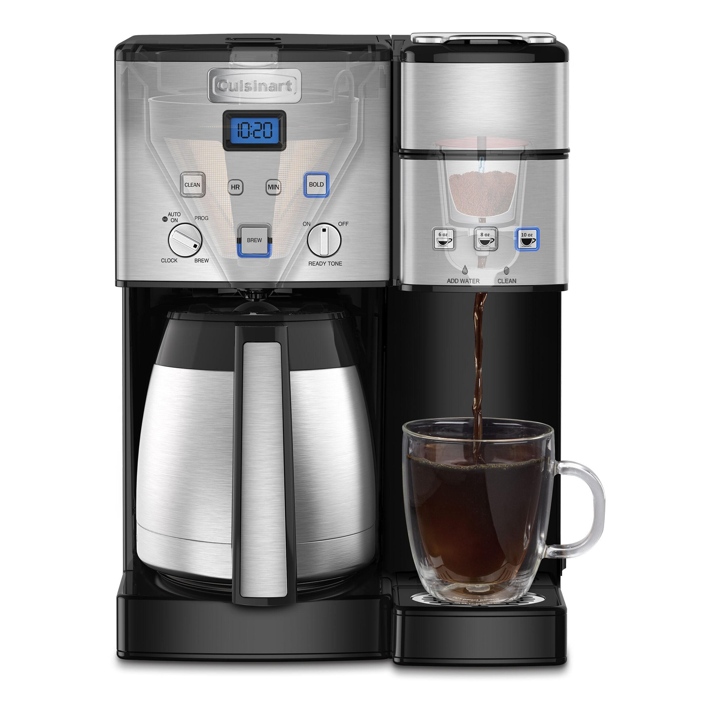 Discontinued Cuisinart Coffee Center 10-Cup Thermal Coffee Maker and Single-Serve Brewer - Image 3