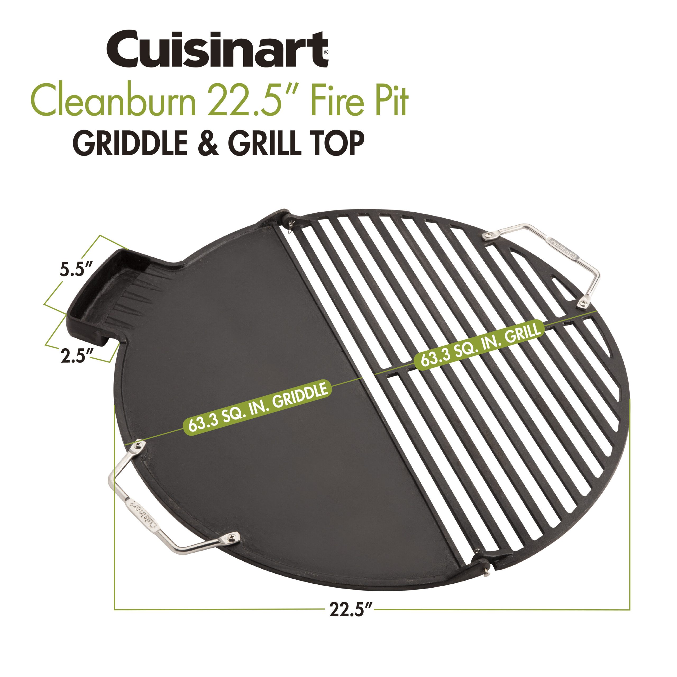 Cleanburn Fire Pit Griddle & Grill Top - Image 4